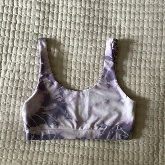 Yoga Society Tie Die Lilac Sports Bra - Picture 1 of 2